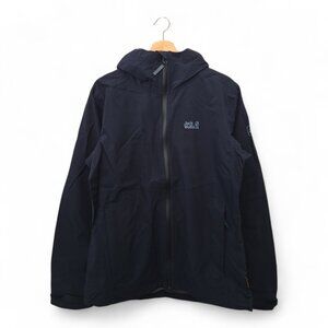 Jack Wolfskin Men’s JWP Shell Waterproof Jacket Medium Navy NWT